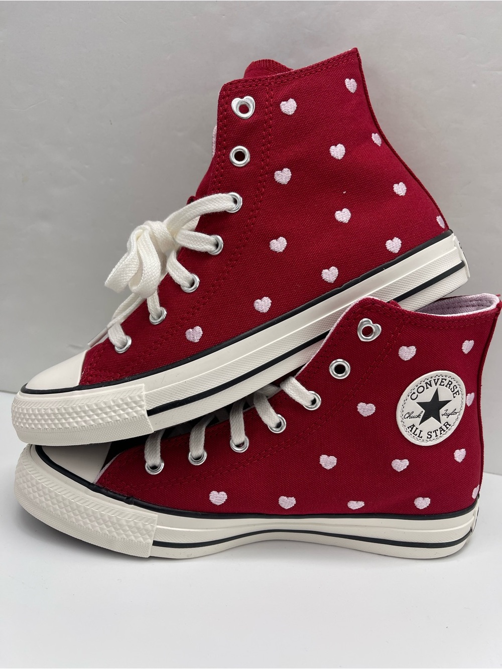 Converse A19065F WMNS 
CTAS HI
DAYS AHEAD/VINTAGE WHITE Sneakers 
Heart Print - Picture 16 of 16